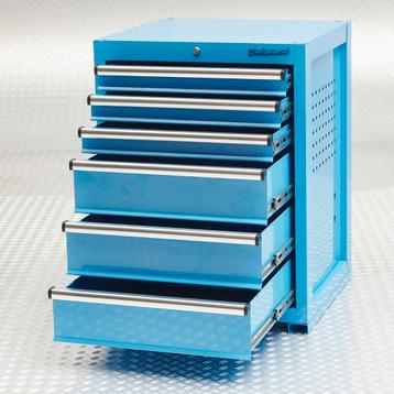 Datona Gereedschapskast met 6 lades - blauw - Datona beschikbaar voor biedingen