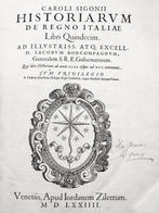 Sigonio - Historiarum de Regno Italiae - 1574, Antiek en Kunst