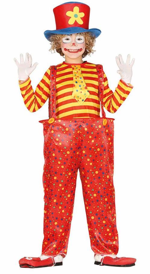 Clowns Kostuum Kind Rood Geel, Enfants & Bébés, Costumes de carnaval & Déguisements, Envoi