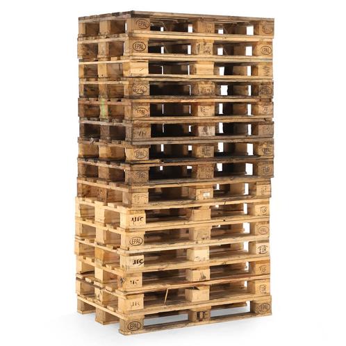 Gebruikte Houten pallets europallet partij-aanbieding, Zakelijke goederen, Machines en Bouw | Heftrucks en Intern transport, Ophalen of Verzenden