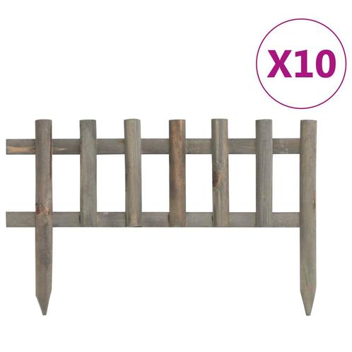 vidaXL Gazonranden 10 st 4,4 m vurenhout, Tuin en Terras, Bielzen en Borduren, Nieuw, Verzenden