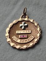 A. Augis - Medaille hanger - 18 karaat Zilver, Geel goud