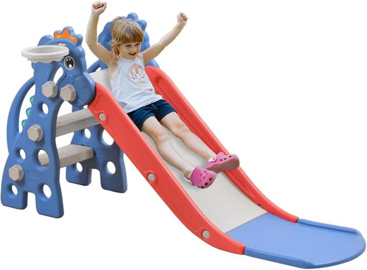 Aufun 3-in-1 opvouwbare kinderglijbaan, vrijstaande glijbaan, Huis en Inrichting, Woonaccessoires | Overige, Nieuw, Verzenden