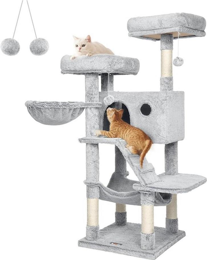 Feandrea - Grote krabpaal - kattenboom - 135 cm hoog -, Dieren en Toebehoren, Krabmeubelen, Verzenden