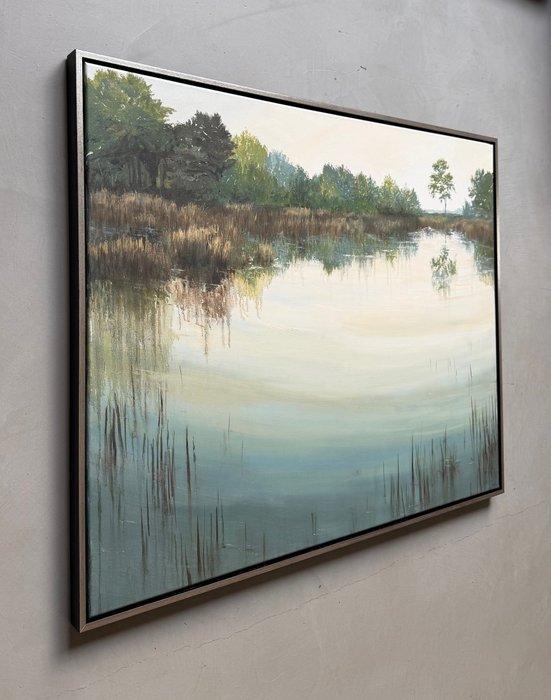 Marein Konijn - Pond, Antiquités & Art, Art | Peinture | Moderne