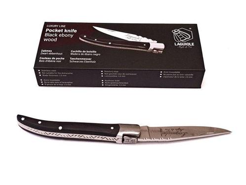 Laguiole - Pocket Knife - Black Ebony Wood - style de -, Antiek en Kunst, Antiek | Keukengerei