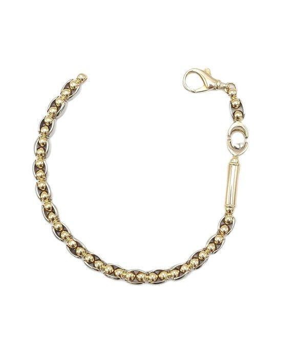 Armband - 18 karaat Geel goud, Witgoud, Handtassen en Accessoires, Armbanden