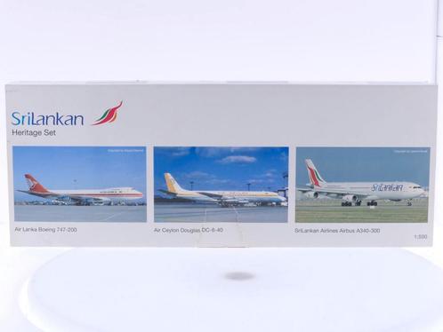 Schaal 1:500 Herpa 516785 SriLankan A340-300 + B747-200 +..., Hobby en Vrije tijd, Modelbouw | Vliegtuigen en Helikopters, Zo goed als nieuw