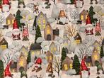 Elegante kerstpatchwork-thema stof gnomi. - Textiel - 2.8 m, Diversen, Nieuw