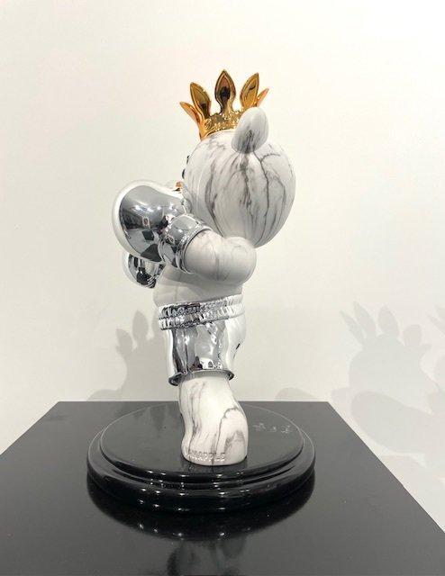 Van Apple - The Boxing Bear Platinum- Large, Antiquités & Art, Art | Objets design