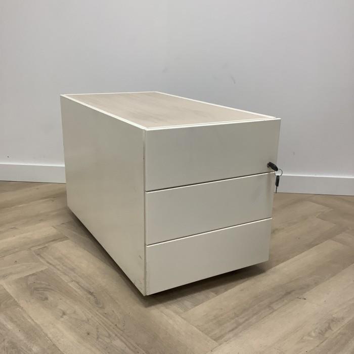 ladeblok vv 3 lades met sleutel (hxbxd) 50x42x78 cm,  wit -, Huis en Inrichting, Kasten | Overige, Gebruikt