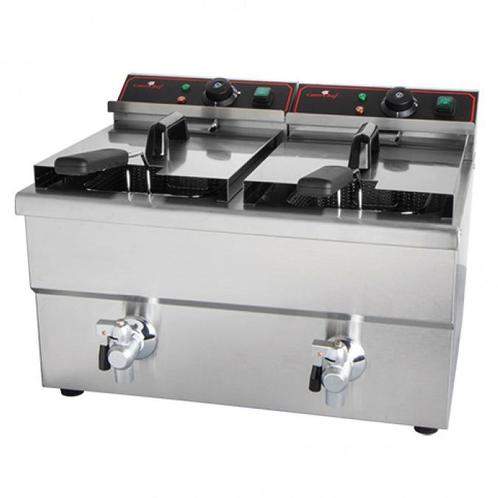 Friteuse | Elektrisch | 8+8L | 6.5kW (2x 230V) |, Zakelijke goederen, Horeca | Keukenapparatuur, Nieuw in verpakking, Verzenden
