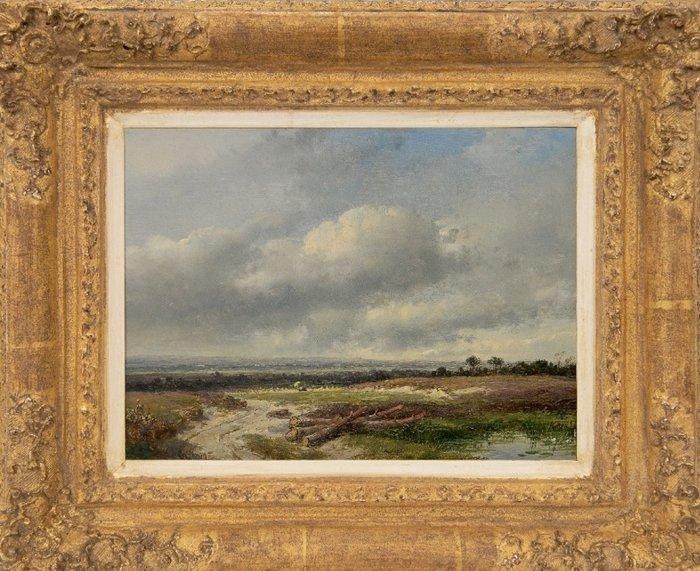 Andreas Schelfhout (1787-1870) - Panoramisch landschap met, Antiek en Kunst, Kunst | Schilderijen | Klassiek