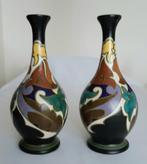 Gouda Holland - L.Rotius - Vase - faïence - 2 Vazen - Art, Antiek en Kunst