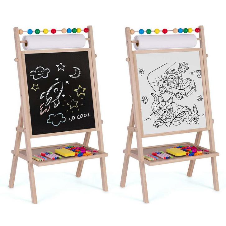 Dubbelzijdig schrijfbord voor kinderen 62x28x44 cm met ac..., Kinderen en Baby's, Babykleding | Baby-kledingpakketten, One size