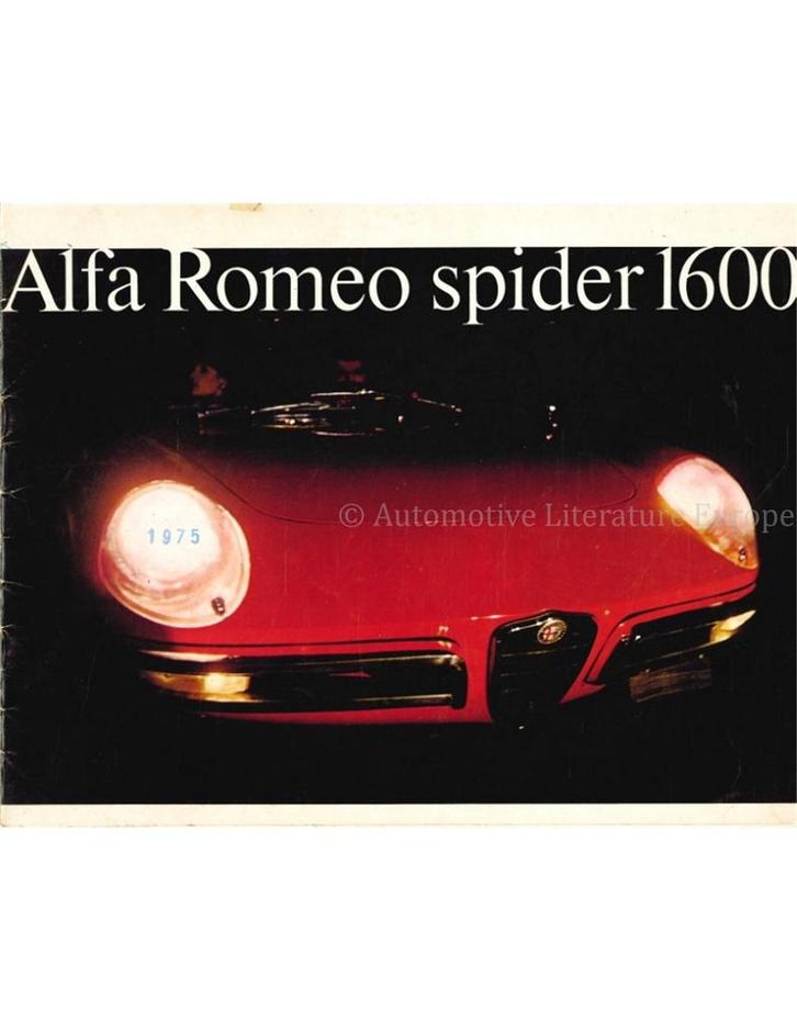 1966 ALFA ROMEO SPIDER 1600 BROCHURE FRANS, Boeken, Auto's | Folders en Tijdschriften