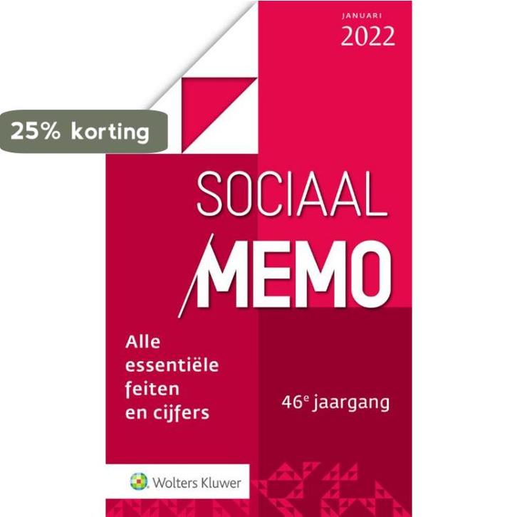 Sociaal Memo januari 2022 9789013167214, Livres, Science, Envoi