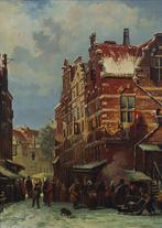 Willem van Wolferen (1930-2015) - The Jewish Quarters, Antiek en Kunst, Kunst | Schilderijen | Klassiek