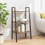 vidaXL Opbergmeubel met 3 lagen 56x35x108 cm donkerbruin en, Huis en Inrichting, Verzenden, Nieuw