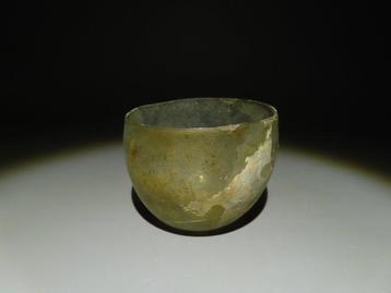 Oud-Romeins Glas Vaasje. 1e - 2e eeuw na Christus. 5,5 cm
