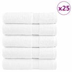 vidaXL Badhanddoeken SOLUND 25 st 600 g/m² 100x150 cm wit, Huis en Inrichting, Badkamer | Badtextiel en Accessoires, Verzenden