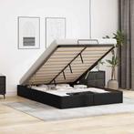 vidaXL Bedframe zonder matras 140x190 cm kunstleer zwart, Verzenden, Nieuw