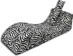 Opvouwbare relax sofa Zebra print - 150cm - Katoen & Foam, Kinderen en Baby's, Kinderkamer | Tafels en Stoelen, Ophalen of Verzenden