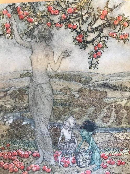 Eden Phillpotts / Arthur Rackham (ill.) - A dish of apples -, Antiek en Kunst, Antiek | Boeken en Manuscripten