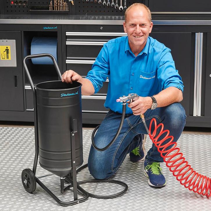 Datona Mobiele zandstraler - 50 liter - Datona, Doe-het-zelf en Bouw, Gereedschap | Overige machines, Ophalen of Verzenden