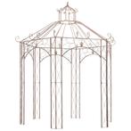 vidaXL Pavillon de jardin Marron antique 3 m Fer, Jardin & Terrasse, Verzenden, Neuf