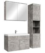 Badkamermeubel Set Paso 80 x 40 cm Beton Grijs Badmeubel, Verzenden, Nieuw