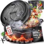 Grillas® Dutch Oven Set - 7,3L - Vuurpan - Stoofpan - Gietij, Huis en Inrichting, Verzenden, Nieuw