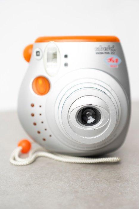 Fuji Cheki Instax Mini 20 chrome/orange Instant camera, Audio, Tv en Foto, Fotocamera's Analoog