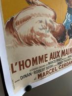 Paul Ordner - Cerdan - Affiche original entoilé Lhomme aux, Nieuw