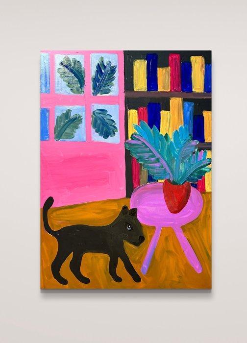 Aurora Camaiani - The house of books, Antiek en Kunst, Kunst | Schilderijen | Modern