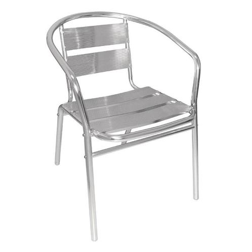 Aluminium stoel | 4 stuks | Zithoogte 45cm |Bolero, Zakelijke goederen, Horeca | Keukenapparatuur, Nieuw in verpakking, Verzenden