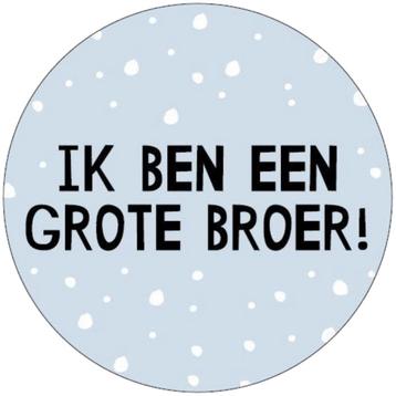 30x Sticker Ik Ben Een Grote Broer - Blauw - Babyshower - beschikbaar voor biedingen