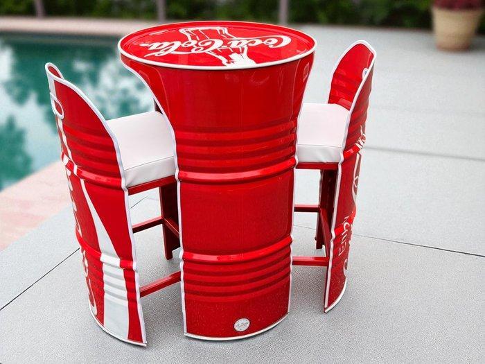 guillaume Anthony - Bar - Staal - Drink Art – Coca-Cola Set, Antiek en Kunst, Curiosa en Brocante