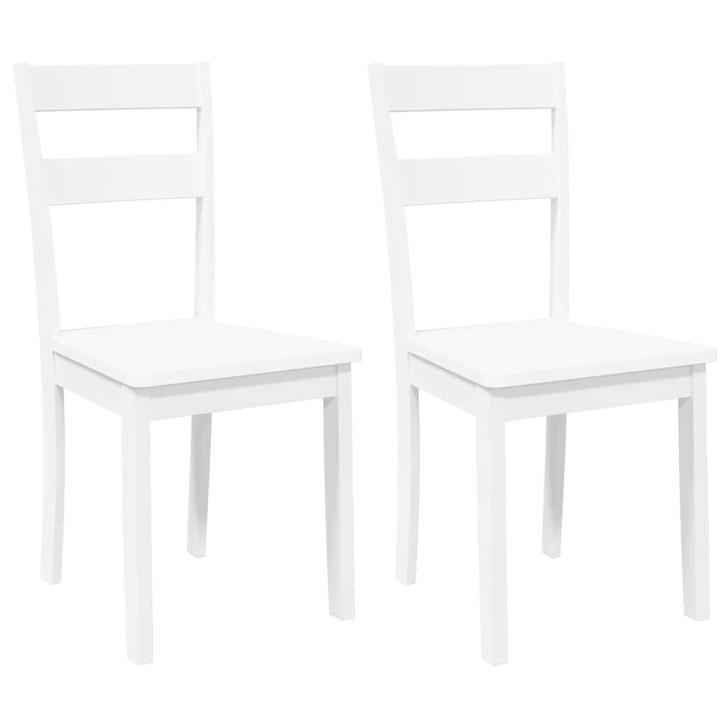 Eetkamerstoelen Wit Hout | Retour Deal | -60%, Huis en Inrichting, Stoelen, Wit, Twee, Nieuw, Hout, Verzenden
