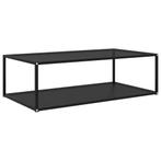 vidaXL Salontafel 120x60x35 cm gehard glas zwart, Huis en Inrichting, Tafels | Salontafels, Verzenden, Nieuw