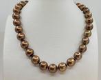 Halsketting Chocolate Tahitian Pearls 11,5x13mm, Nieuw