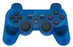 PS3 Controller Wireless Transparent Blue (Third Party) (N..., Ophalen of Verzenden