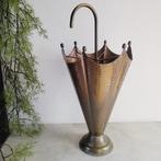 Paraplustandaard/rek - Gehamerde Koperen Paraplubak, 1940 -