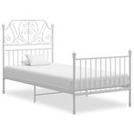 Bedframe Metaal Wit 90x200 | Retour Deal 40%, Huis en Inrichting, 90 cm, Eenpersoons, Verzenden, Wit