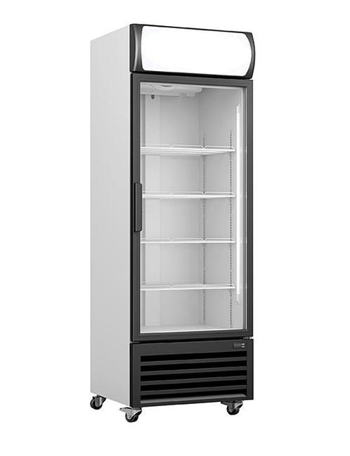 SARO Koelkast met glasdeur en reclame display - GTK 370, Zakelijke goederen, Horeca | Keukenapparatuur, Koelen en Vriezen, Verzenden