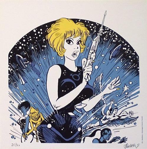 Walthéry, François - 1 Silkscreen - Natacha - Hommage à, Boeken, Strips | Comics