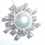 Pendentif - 18 carats Or blanc - 0.65ct. tw. Diamant