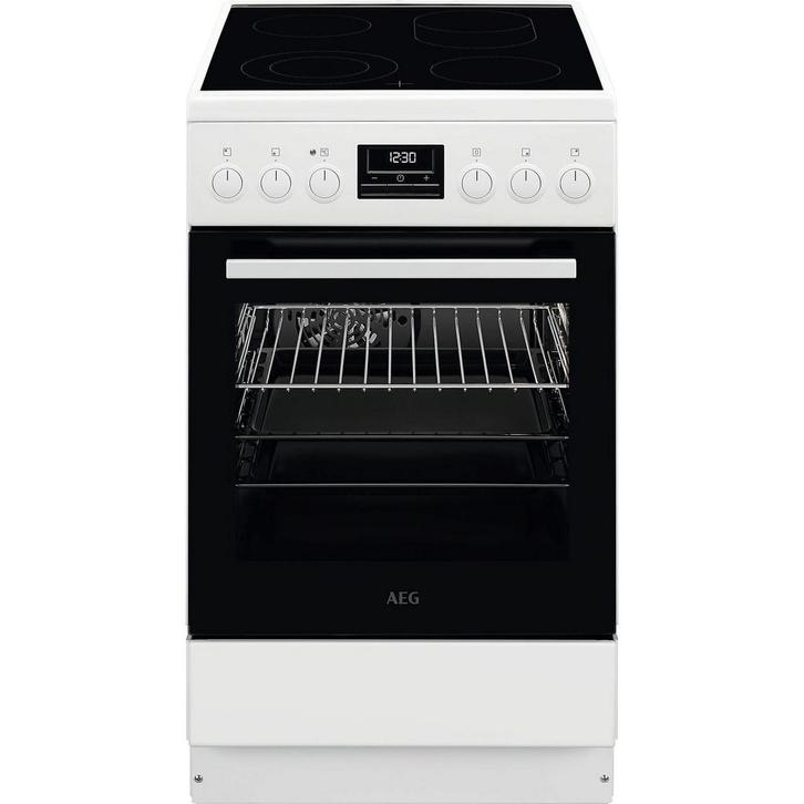 AEG CCB5449OBW - Vrijstaand Keramisch Fornuis - 57L, Electroménager, Cuisinières, Enlèvement ou Envoi