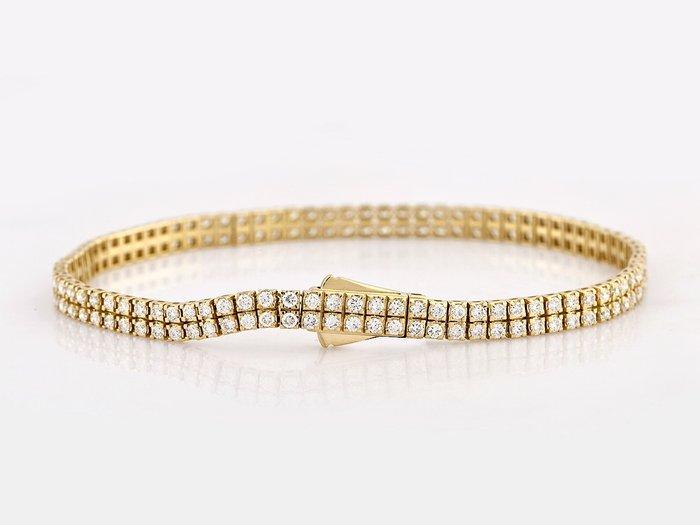 Armband - 14 karaat Geel goud - 3.00ct. tw. Diamant, Bijoux, Sacs & Beauté, Bracelets