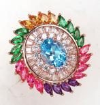 Topaas - Zilver, Ring Jardin dÉden : Levensvreugde &, Antiek en Kunst